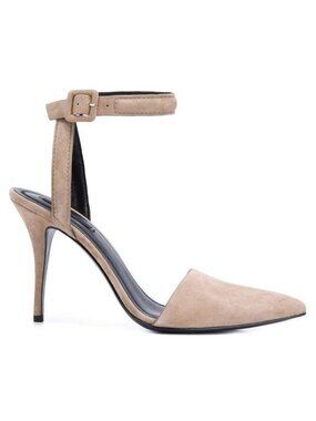 Alexander Wang Lovisa Taupe Suede Pointed-Toe Pumps